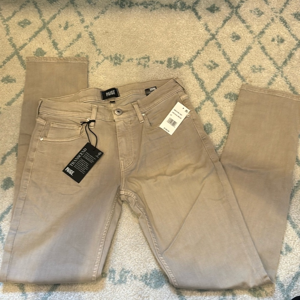 Men’s PAIGE jeans - size 30 - new with tags - LENNOX SLIM in vintage Beige